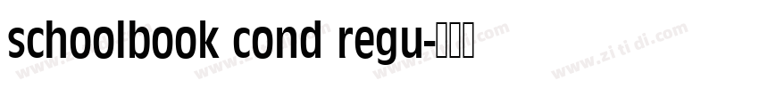 schoolbook cond regu字体转换